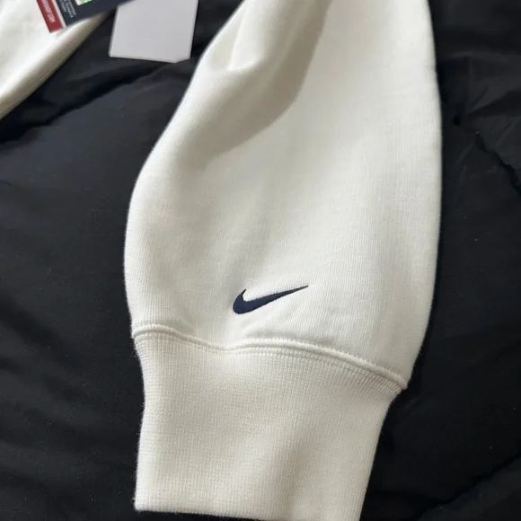 Nike Men's White Crewneck Sweater with USA Shield